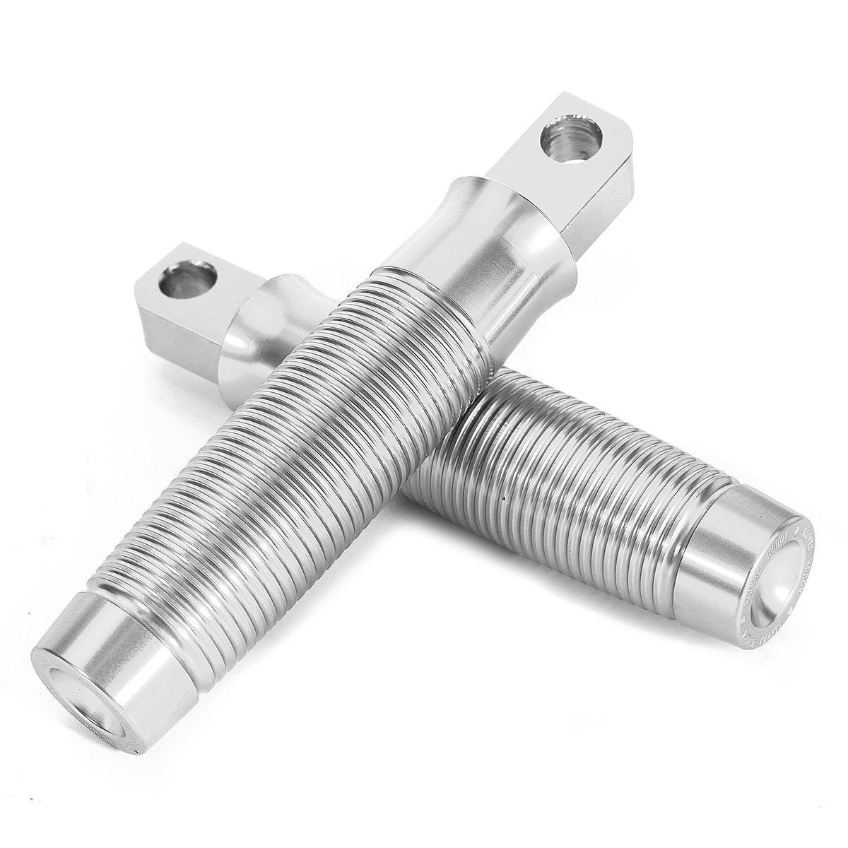 CNC Foot Peg Foot Rests Foot Peg For Harley Sportster Touring Dyna Cruiser XL 1200 SILVER COLOR