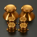 2 Thumbsticks And 4 Metal Bullet Buttons For PS4 Play Station4 Game Controller gold