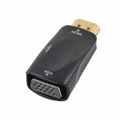 HDMI to VGA Converter With Audio Cable Male to Female for PC Laptop Tablet Support HDTV Adapter BLACK COLOR