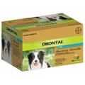 Drontal Chewable Allwormer for Dogs Medium 3-10kg 80 Pack