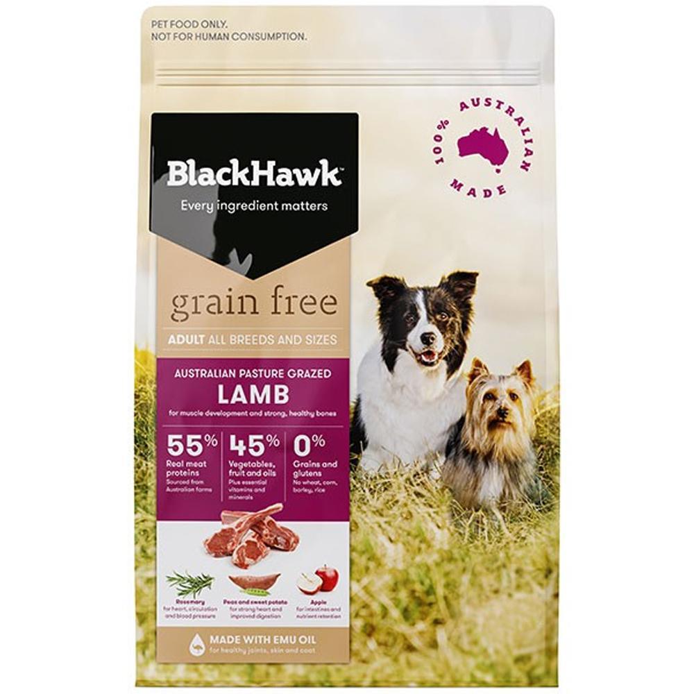 Black Hawk Adult All Breeds Grain Free Dog Food Lamb 15kg