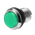 33MM Electroplated Green LED Push Button for Arcade Game Console Controller DIY