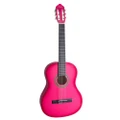 Valencia 3/4 Size Nylon String Student Guitar Pink