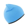 Result Unisex Reversible Fashion Fit Winter Beanie Hat (Aqua/Grey) (One Size)