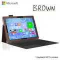 NEW Premium Leather Case Cover Protector for Microsoft Surface Pro 4-Brown