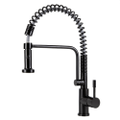 SWEDIA Signatur - Stainless Steel Kitchen Mixer Tap - Pull Out with Dual Flow - Satin Black