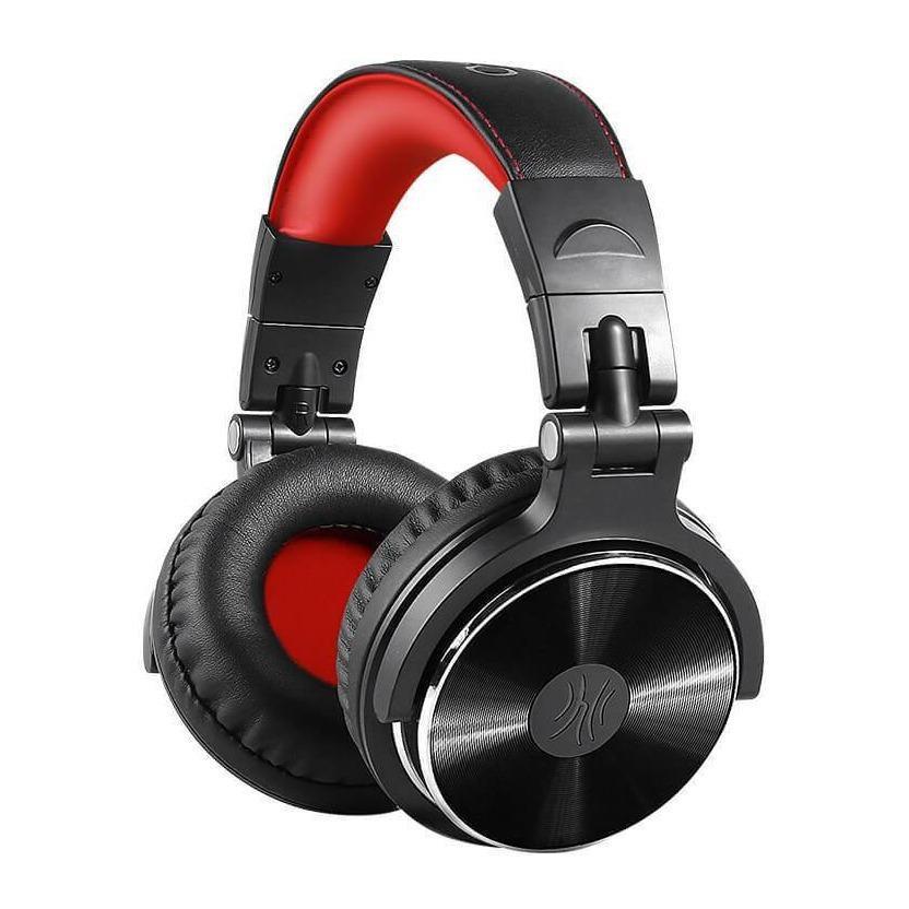 OneOdio Pro 10 Wired Headphones - Black/Red