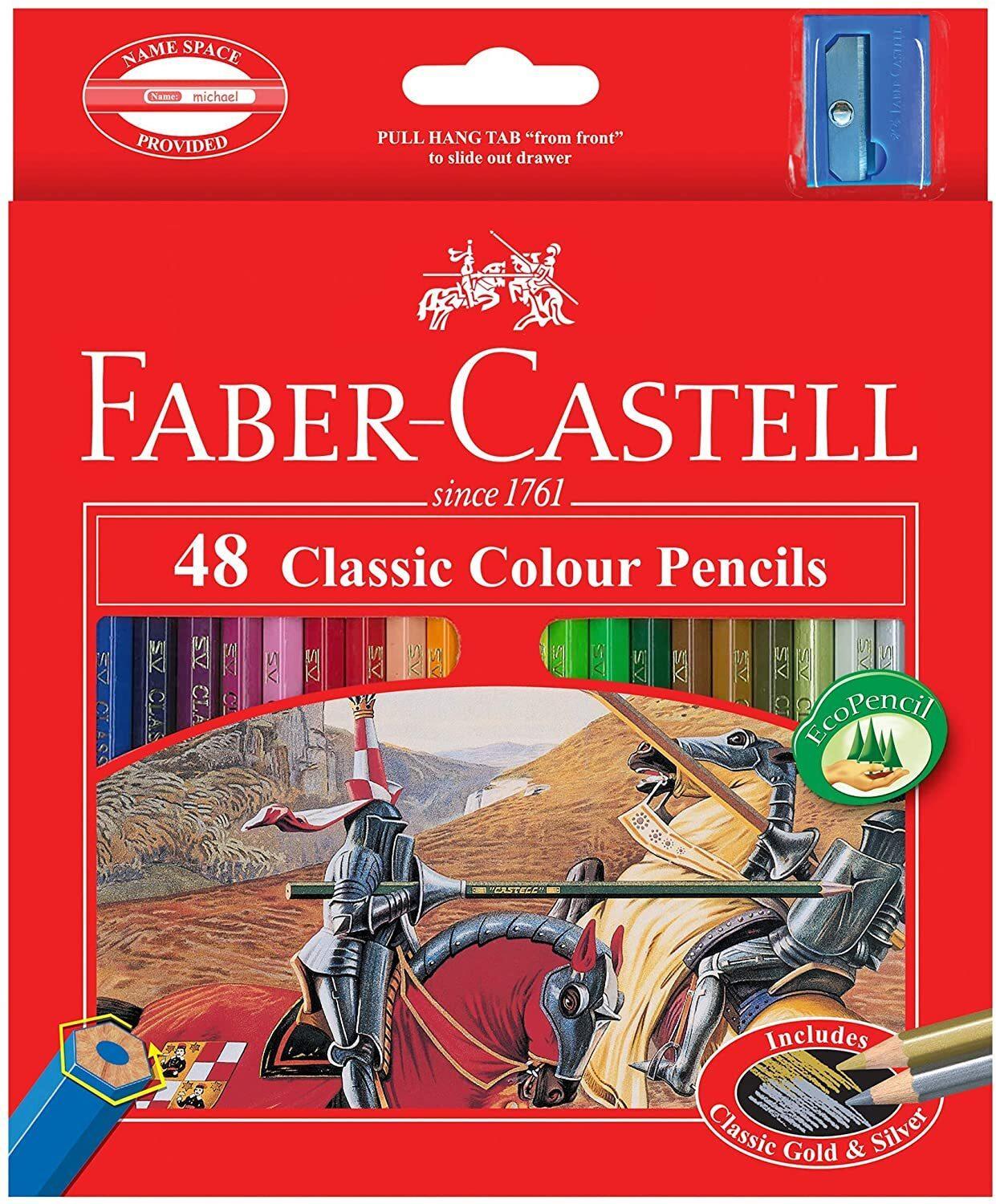 FABER-CASTELL Classic Colour Pencils Assorted Box of 48