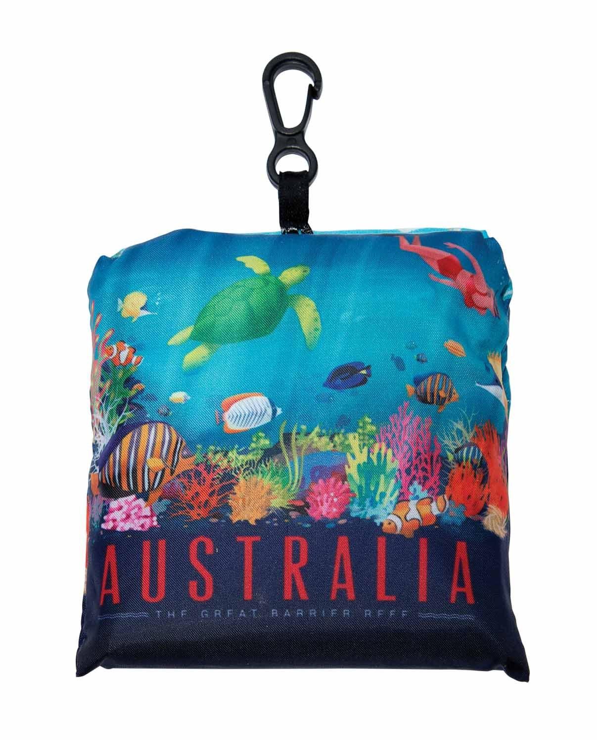 Laundry Bag - Reef -Holds 3Kg Folds To Compact Pouch & Clip