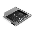 Orico M95SS-SV Hard Drive / SSD Caddy for Laptop Optical Bay, SATA interface, Dual Switch