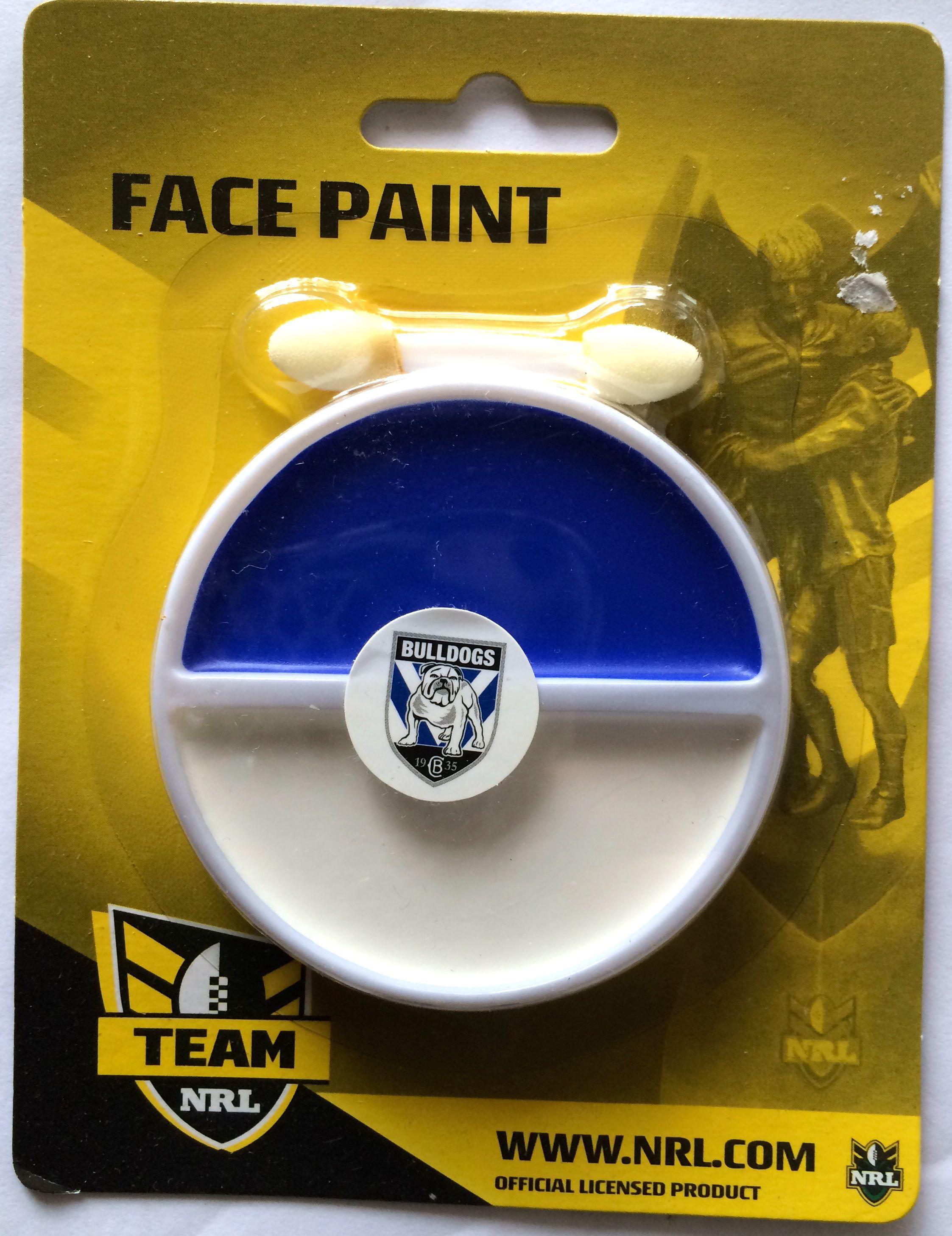 Canterbury Bulldogs NRL Face Paint * Team Colour Paint