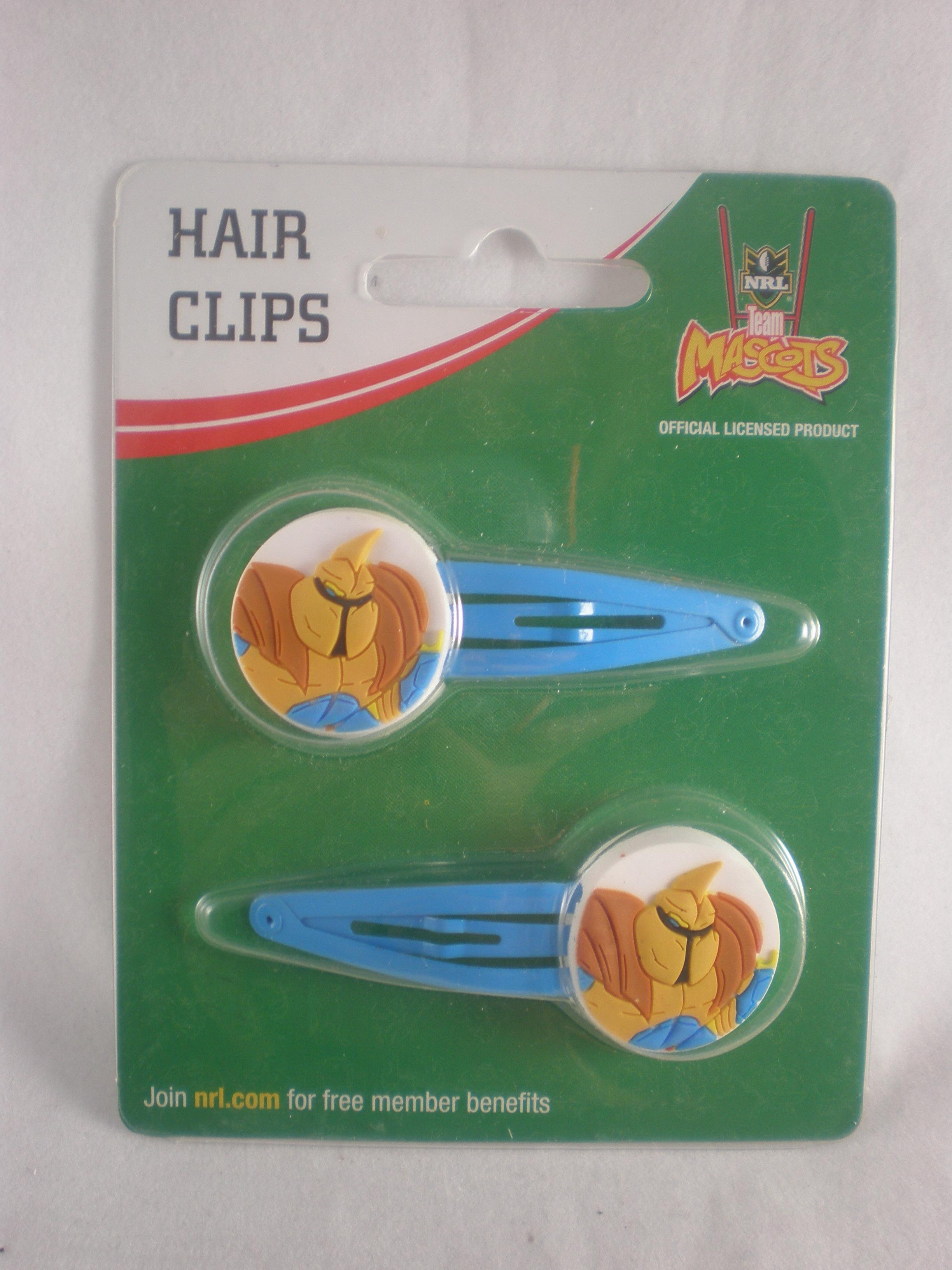 Gold Coast Titans NRL Team Mascot Hair Clips
