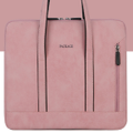 14 Inch Computer Liner Bag Simple Portable Fashion PU Liner Bag Suitable for Ultra-thin Apple Macbook Notebook-Pink