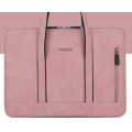 14 Inch Computer Liner Bag Simple Portable Fashion PU Liner Bag Suitable for Ultra-thin Apple Macbook Notebook-Pink