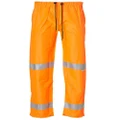 HP01A Sz M; High Safety Pants 100% Polyester; PU Coated; Fluoro Orange