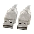 LC7193 USB-a Plug To USB-a Plug - 3M Lead Usb2.0 - Transparent
