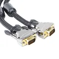VGA(3+9) Male To Male Cable Double Magcomic Ring Engineering Cable Video Cable For TV Box Projector