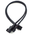 27cm 4Pin 1 to 2 Extension Cable PWM Temperature Control Cooling Fan Cable Power Adapter Cable Lead Wire