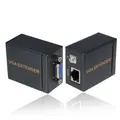 60m VGA to RJ45 Adapter comworking Signal Extender Sender Over Ethercom Cable Transmitter Receiver