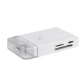 Type-c Dual USB 2.0 Micro USB OTG Desktop Holder Memory Card TF Card Reader for Mobile Phone WHITE COLOR