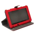 Adjustable PU Leather Flip Case Cover Pouch Stand For Nintendo Switch Console RED