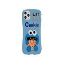 Creative Small Waist Blue Sesame Street Mobile Phone Case Drop Protection Cover for IPhone12