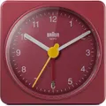6cm Red Analogue Travel Alarm Clock By BRAUN