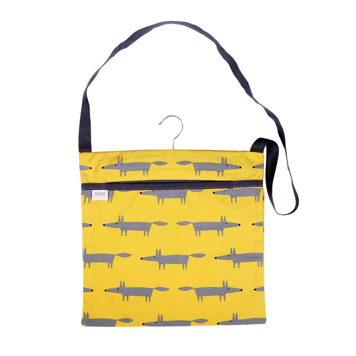 Scion Mr Fox Wipe Clean Peg Bag Yellow