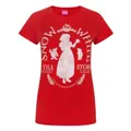 Disney Womens/Ladies Snow White Distressed T-Shirt (Red) (Large)