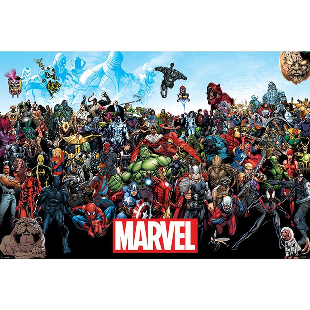 Marvel Universe Comic Poster (Multicoloured) (One Size)