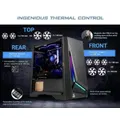 ANTEC DP301M mATX, ARGB Front LED, Tempered Glass Side, Up to 6x 120mm Fans, Dust Filter, Gaming Case. s