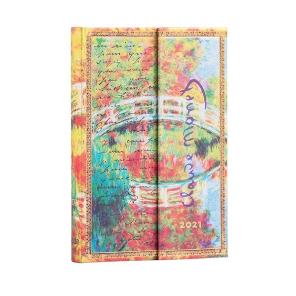 2021 Diary Monet (Bridge), Letter To Morisot Mini Week to View Horizontal by Paperblanks
