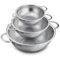 Colander Set of 3, Stainless Steel Colanders Strainers for Draining Rinsing Washing Vegetables Fruits