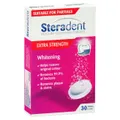 Steradent Denture Cleaning Tablets Extra Strength Intensive Whitening 30 Pack