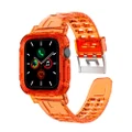 ZUSLAB Apple Watch Series 8 7 6 5 4 3 2 1 SE Bumper Case Band Strap 42mm 44mm 45mm - Orange