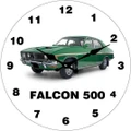 Ford Falcon 500 Glass Clock 17cm