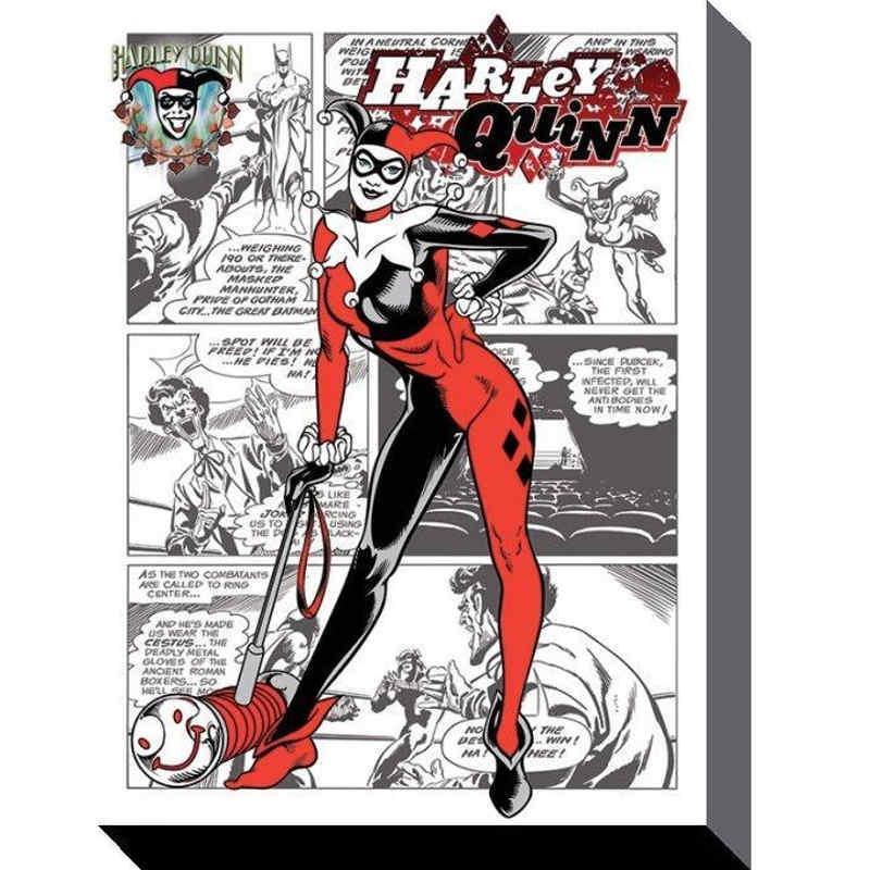 DC Comics Harley Quinn Comic Canvas 60x80cm