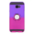 For Galaxy J4+ 2 In 1 PC + TPU Protective Case with 360 Degrees Rotate Ring Holder(Rose Red)