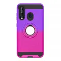 For Galaxy M40 / A60 2 In 1 PC + TPU Protective Case with 360 Degrees Rotate Ring Holder(Rose Red)