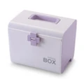 Multi-layer Storage Organizer Medicine Box Portable Medical Kits Case(Purple)