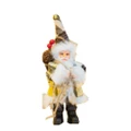 Family Holiday Santa Doll Ornament Toy, Size:22cm(Lattice)