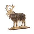 3Pcs Christmas Creative Home Wooden Felt Elk Decoration
