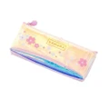 3Pcs Cute Cherry Blossoms Pencil Case Kawaii Pencil Pouch Creative Laser Pen Case For Girls Gifts School Office Supplies Stationery(Three pink flowers)