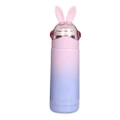 350ML Gradient Stainless Steel Cute Dual Layers Travel Mug Thermos Cup Vacuum Leak-proof Insulation Bottle(Purple)