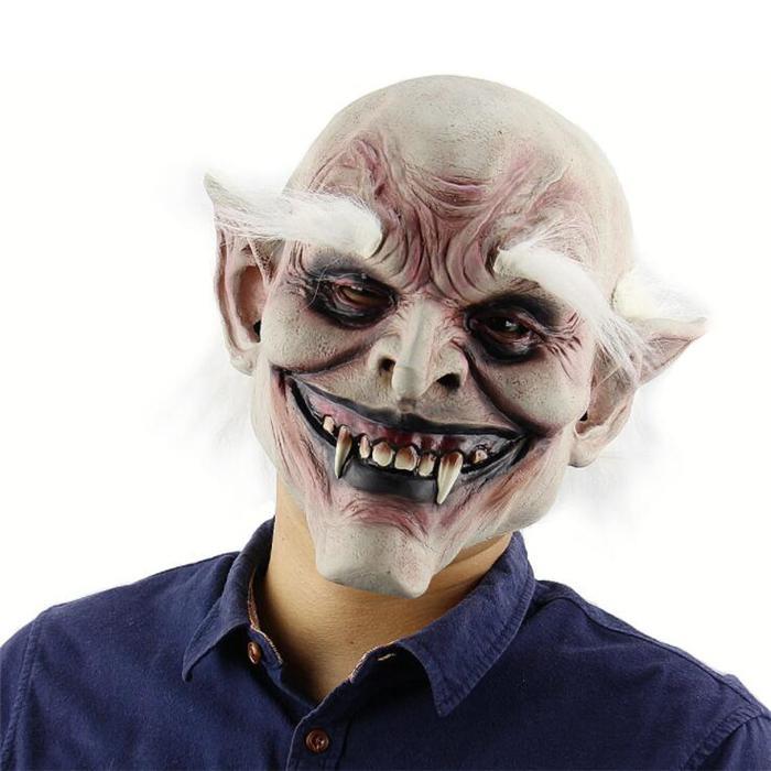 Halloween Festival Party Latex White-browed Monster Frightened Mask Headgear