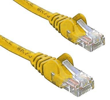 8ware CAT5e Cable 50cm 0.5m - Yellow Color Premium RJ45 Ethernet Network LAN UTP Patch Cord 26AWG CU Jacket