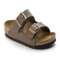 Birkenstock Kids Arizona Birkibuc Narrow Fit Sandal (Mocca, Size 29 EU)