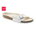 Birkenstock Men's Madrid Birko-Flor Narrow Fit Sandals (White, Size 44 EU)