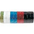 Cabac 0.13mm 1 pk 10 Rolls Rainbow PVC Electrical Insulation Tape