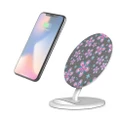 QI Wireless Charger For iPhone 13/12 Samsung Galaxy S22 Ultra, Creative Flowers